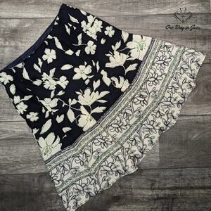 B. Moss Clothing Company A Line Lined Floral Skirt Size 6